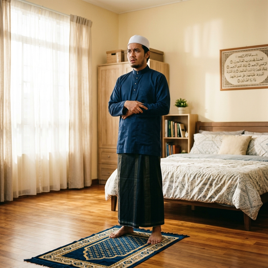 Susah nak khusyuk bila solat