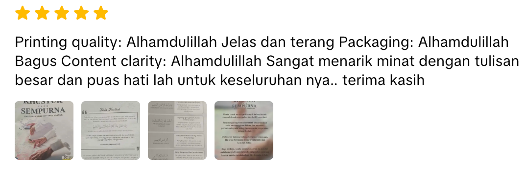 Ulasan pembeli 1